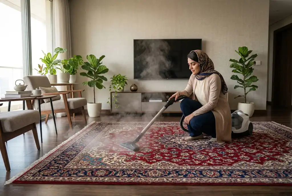 استفاده از دستگاه بخارشو برای پاکسازی عمیق